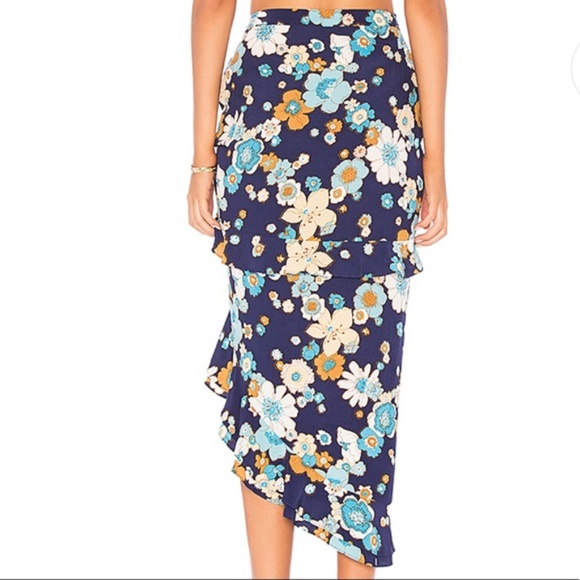 For Love & Lemons Magnolia Midi Skirt - XS NWT! - Picture 3 of 5